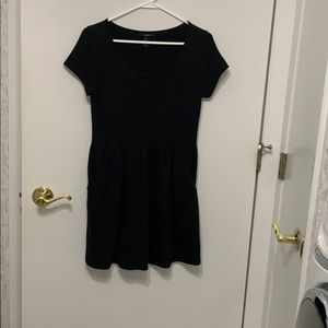 Sweatshirt material skater dress